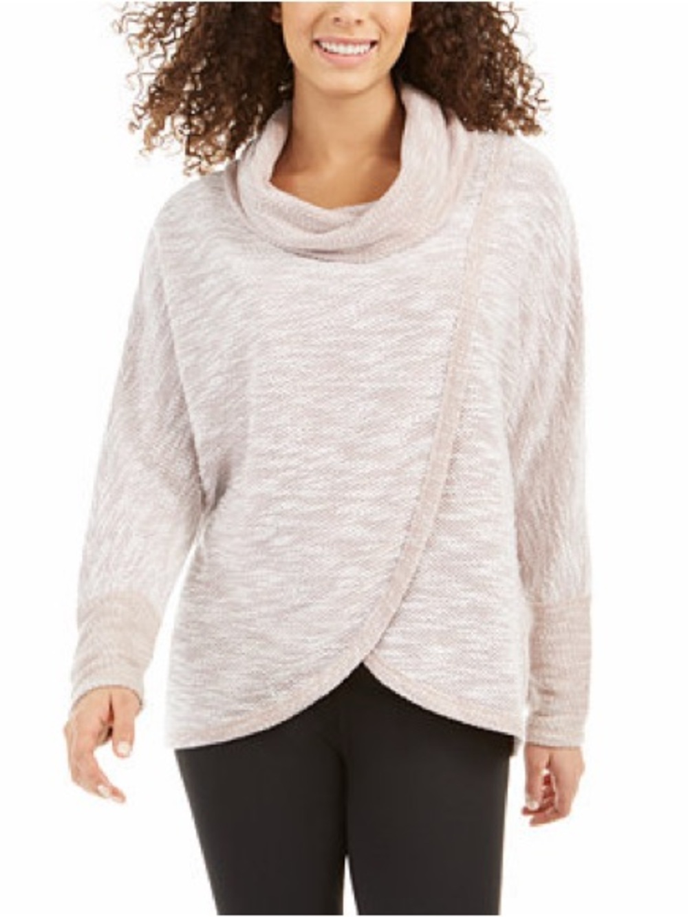 Cozy Draped Cowl Neck Sweater